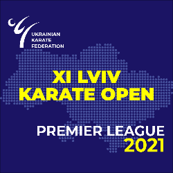 Логотип турніру «UKF PREMIER LEAGUE - XІ LVIV KARATE OPEN 2021»
